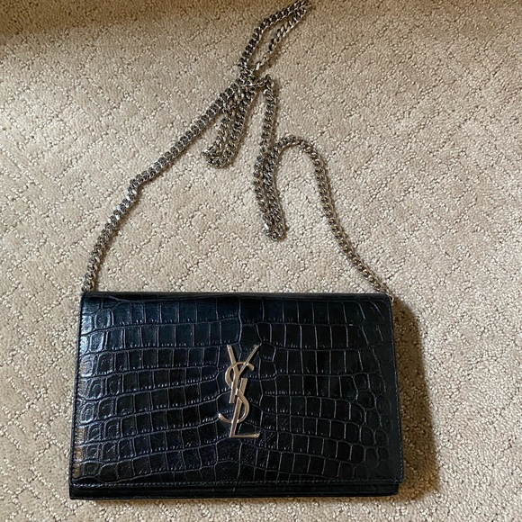 YSL Wallet on chain black snake print (AUTHENTIC) - Picture 2 of 4
